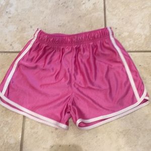 Wind athletic shorts sport pink white stripe M8/10